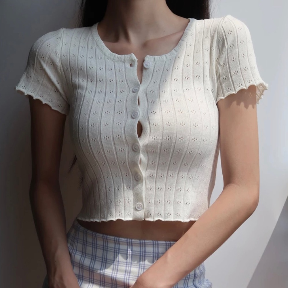 Cardigan Style Crop Top